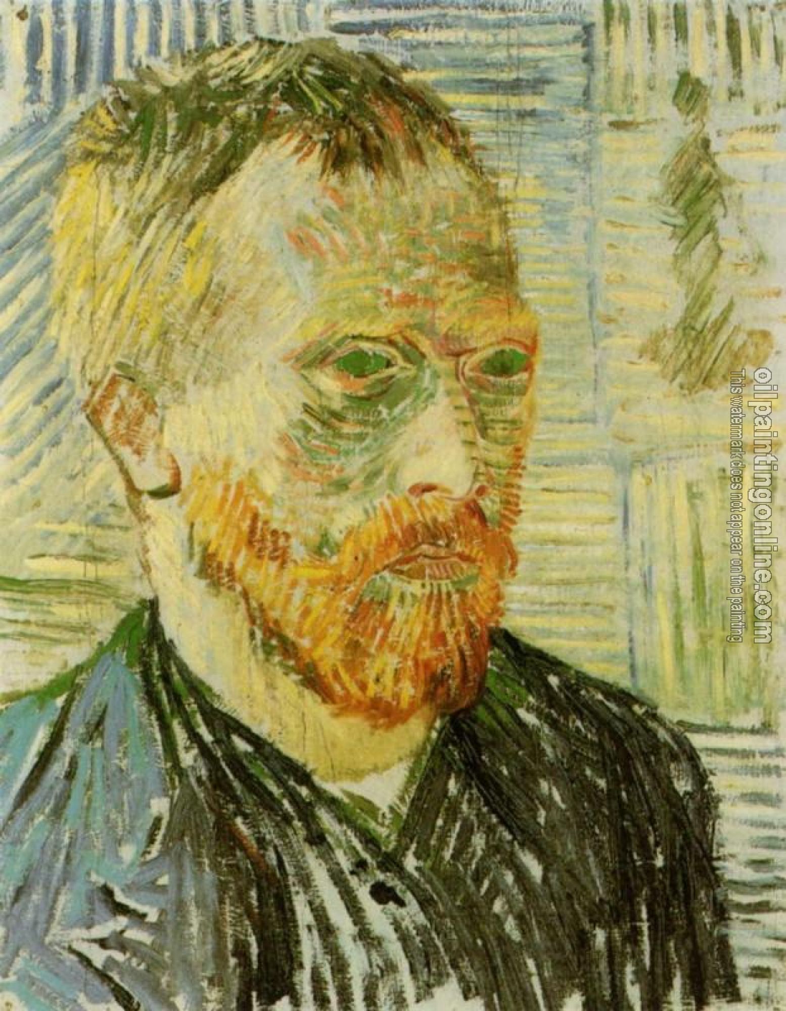 Gogh, Vincent van - Self Portrait with a Japanese Print